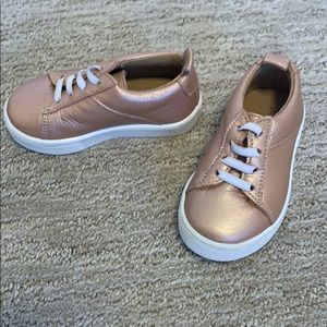 Freshly Picked rose gold leather sneakers